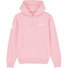 Cortina Hoodie Sweatshirt Unisex - Cotton Pink L